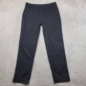 Express Producer Pants Mens 30x30 Black Slim Fit Dress Chino Flat Front Office